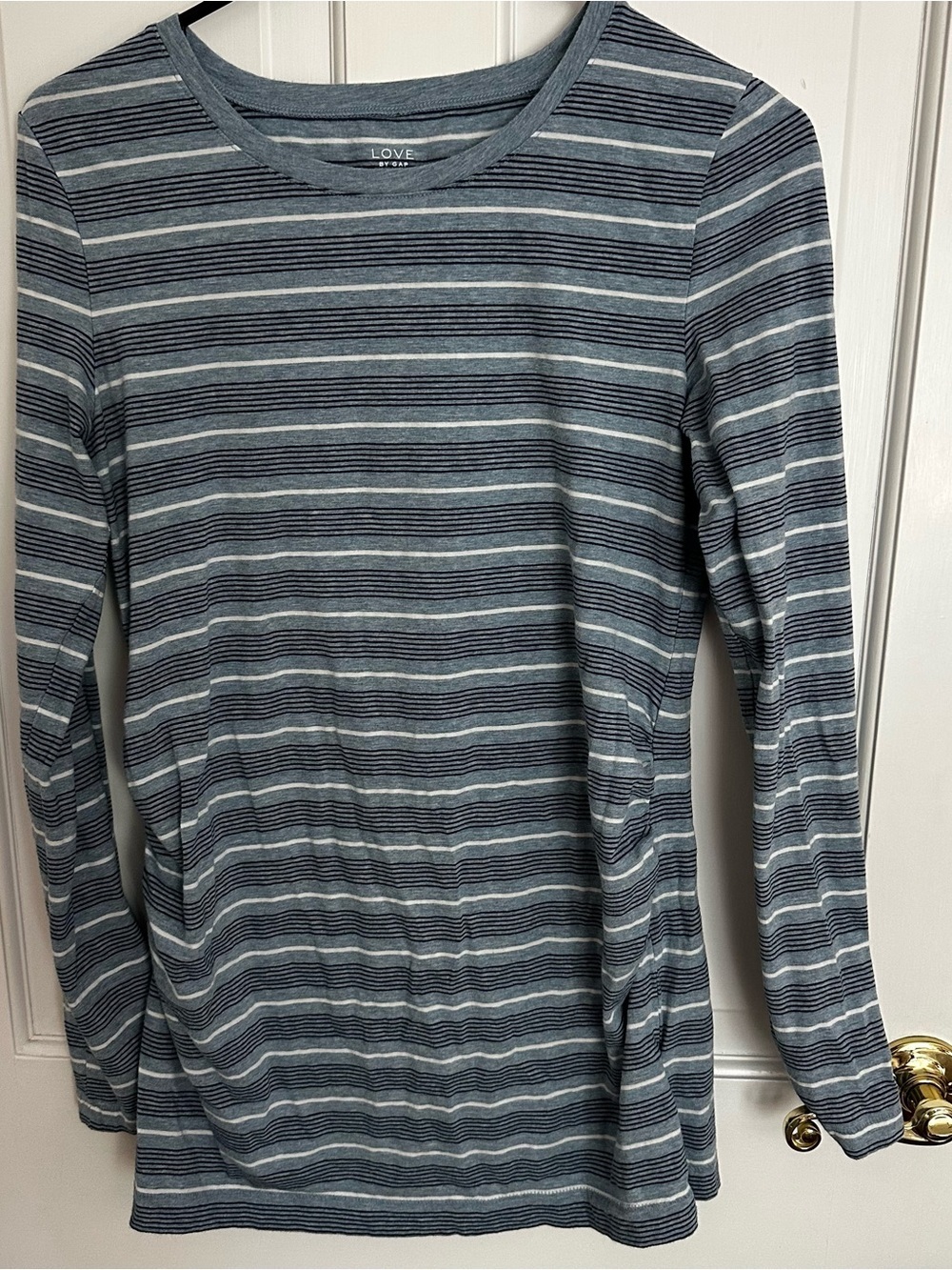 Gap love long sleeve striped cotton shirt